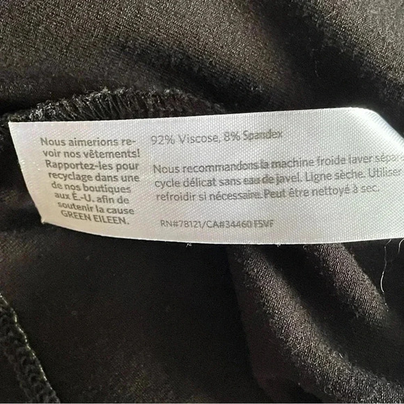 Eileen Fisher Viscose Spandex Jersey Tunic Dolman Sleeve Boat Neck Top Women L - Picture 7 of 7